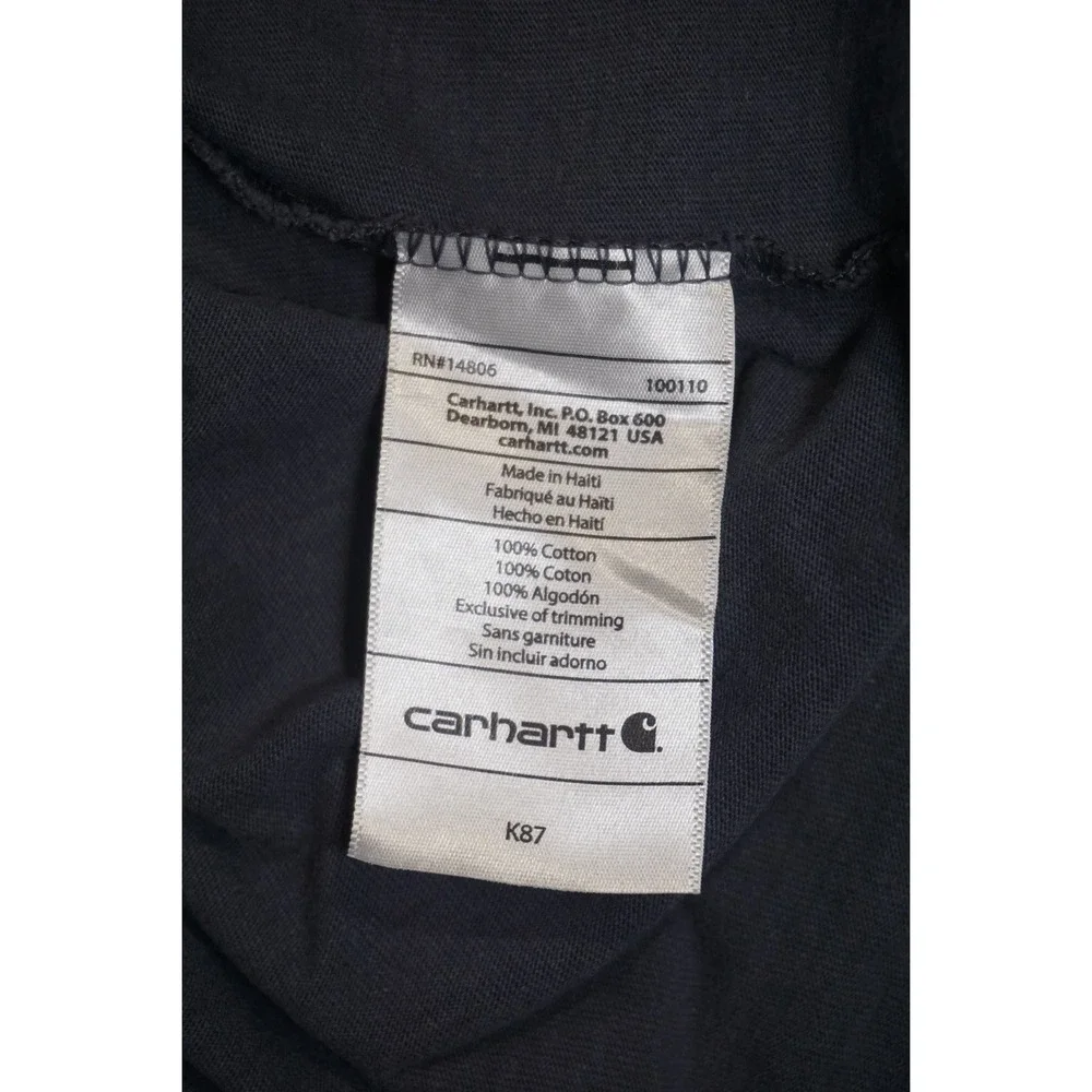 Carhartt Large Blue Cotton K87 Pocket T-Shirt Original Fit